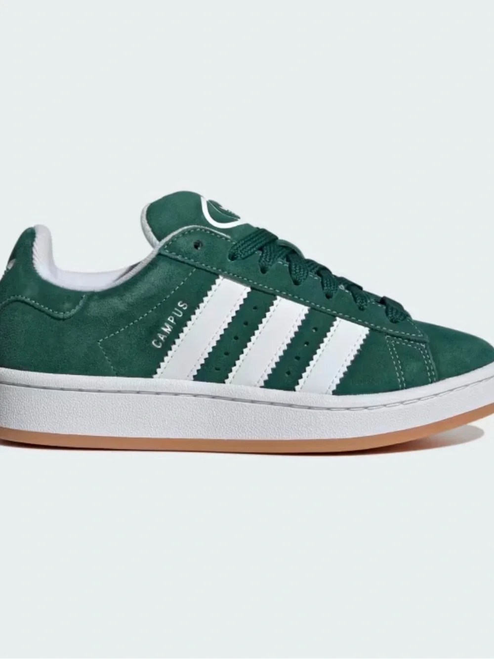 Adidas Campus Green and White Men's Sneakers